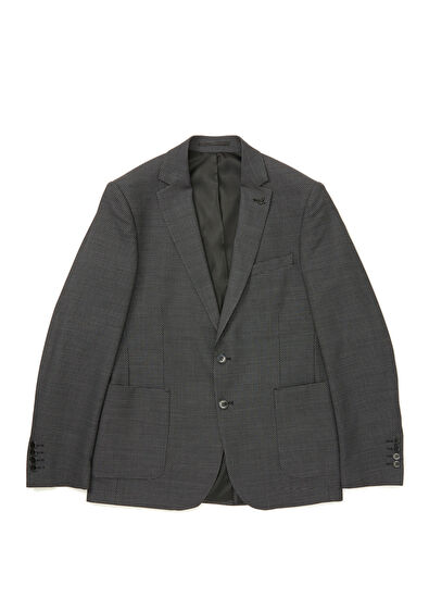 Beymen Club Siyah İri Kuşgözü Dokulu Ceket - 11