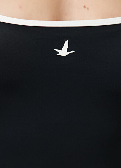 Beymen Club Black contrast piping logo swimsuit - 4