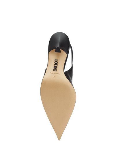 Loewe Ne Comic Black Leather High Heel Shoes - 5