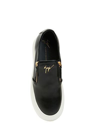 Giuseppe Zanotti Black Mens Leather Loafer - 4