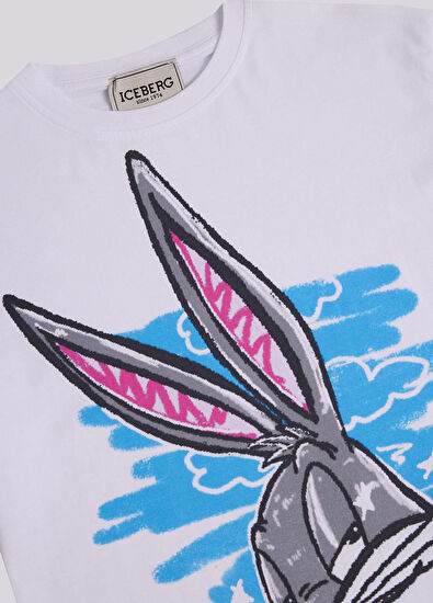 Iceberg Beyaz Baskılı Kısa Kollu Kız Çocuk T-shirt - 6