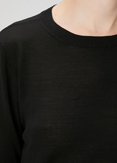 Beymen Club Siyah Yün İnce Basic Kazak - 5
