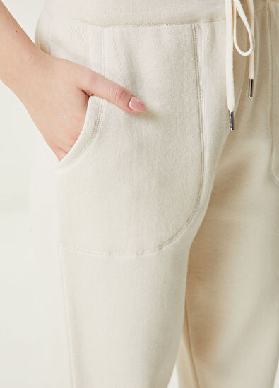 Beymen Club Ekru Yün Jogger Pantolon - 4