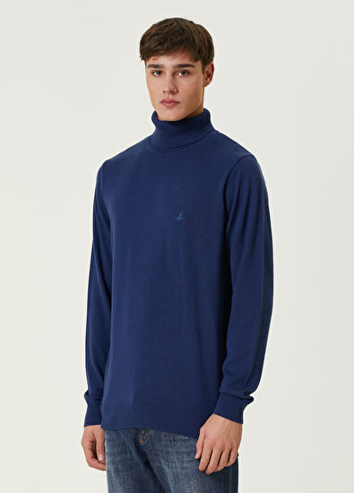 Beymen Club Koyu Mavi Balıkçı Yaka Kazak - 3