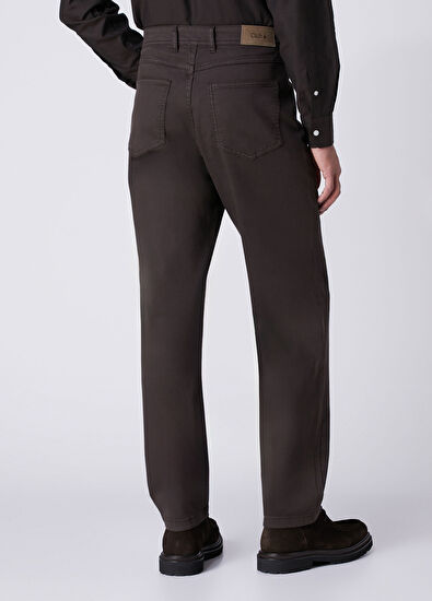 Beymen Club Slim Fit Dark Brown 5-Pocket Trousers - 3