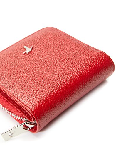 Beymen Club Red Women's Leather Wallet - 5