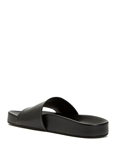 MM6 Maison Margiela Black Men's Leather Slippers - 3