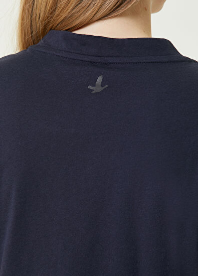 Beymen Club Lacivert V Yaka Basic T-shirt - 4