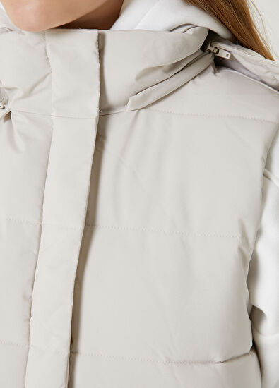 Beymen Club Stone Hooded Puffer Vest - 5