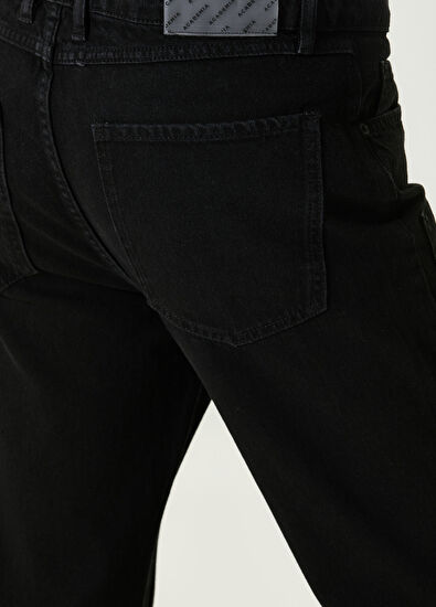 Academia Slim Fit Siyah Jean Pantolon - 5