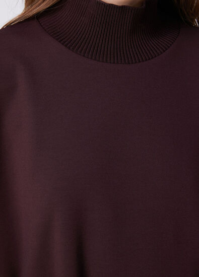 Beymen Club Plum Knit Inserted Sweatshirt - 7