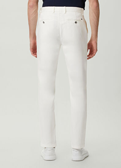 Beymen Club White Waist Corded Knitted Trousers - 3