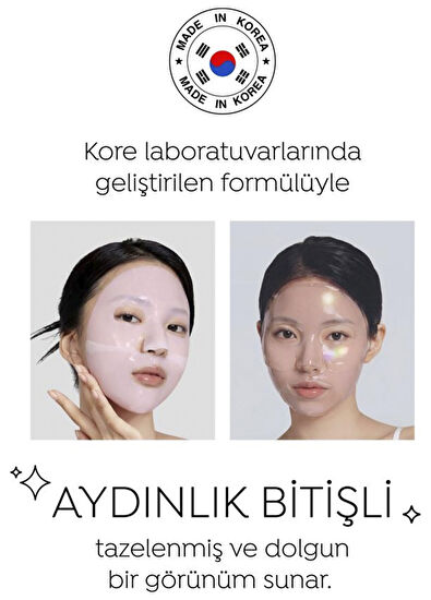 Dermal Seoul Face Rose PDRN Repair Glow Radiant Melting Hydrogel Hydrogel 3-Pack Paper Face Mask 34 gr - 6