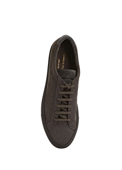 Common Projects Anthracite Men's Leather Sneakers - 4
