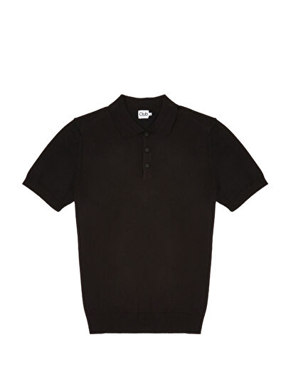 Beymen Club Black Polo Short Sleeve Sweater - 6