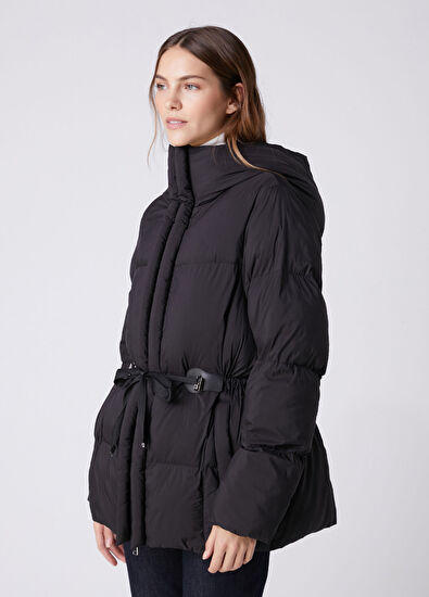 Beymen Club Black Hooded Puffer Coat - 5