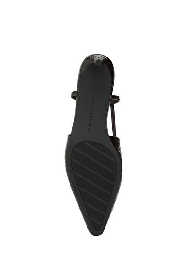 Tommy Hilfiger Brown Crocodile Pump - 5