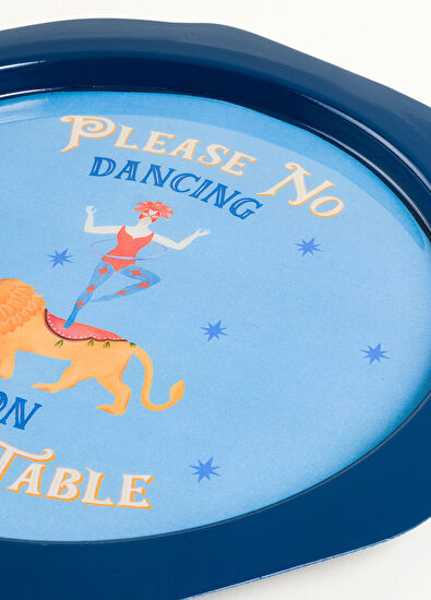 Zsa Zsa Zsu Nanpur Blue Iron Decorative Tray - 4