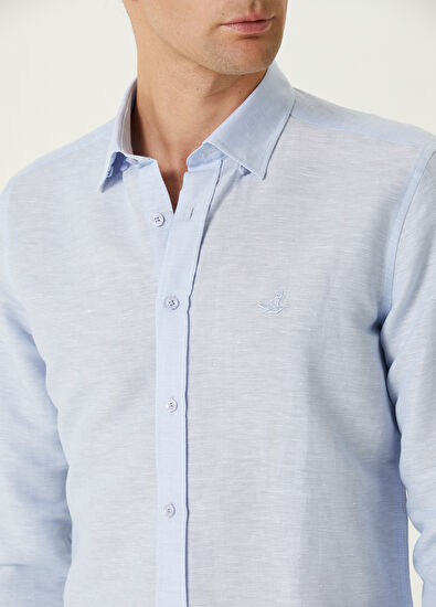 Beymen Club Slim Fit Mavi Gömlek - 4