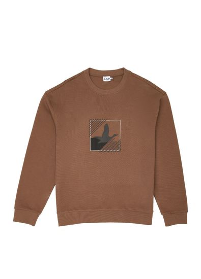 Beymen Club Vizon Kaz Artwork Oversized Uzun Kol T-shirt - 5