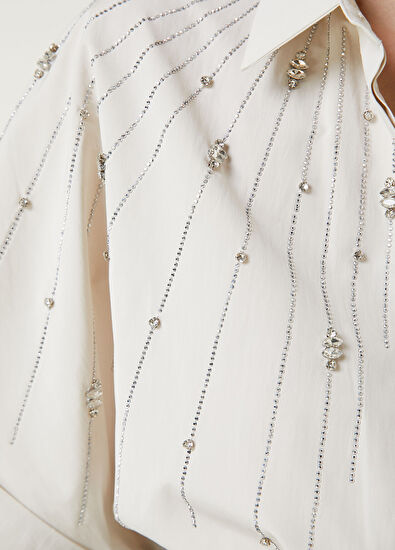 Beymen Club Krem Taşlı Gömlek - 5