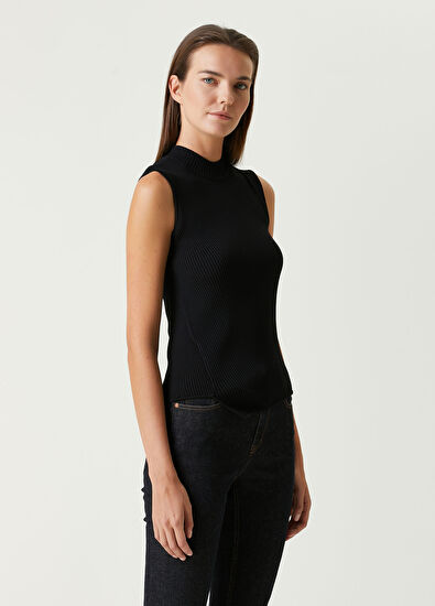 Toteme Siyah Asimetrik Triko Atlet - 3