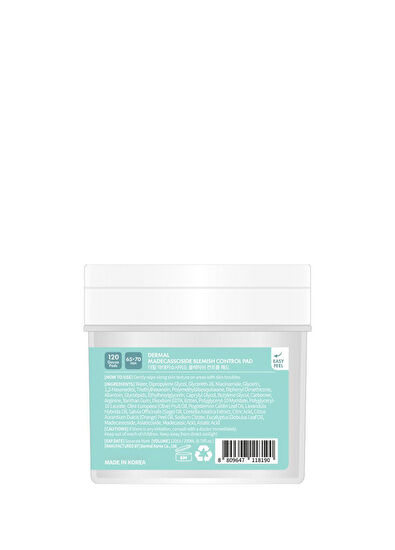 Dermal Madecassoside Blemish Control Pad 120’li Gözenek Arındırıcı ve Sivilce Karşıtı Tonik Ped 200 ml - 5