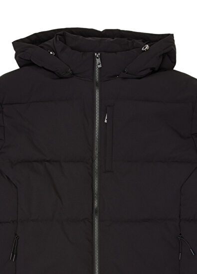 Beymen Club Black Hooded Puff Coat - 7