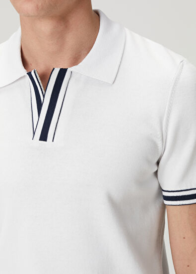 Beymen Club White Color Detail Short Sleeve Sweater - 6