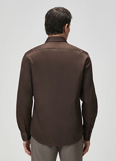 Beymen Club Slim Fit Brown Shirt - 5