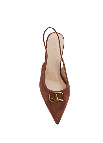 Beymen Club Burgundy Suede Heels - 4