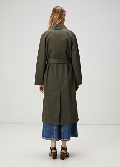 Beymen Club Khaki Double-Breasted Trench Coat - 5