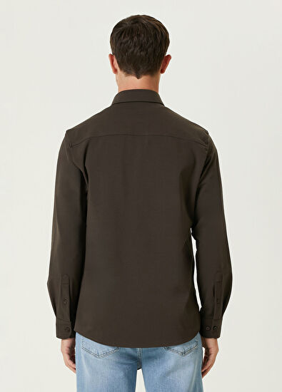 Network Kahverengi Gömlek - 5