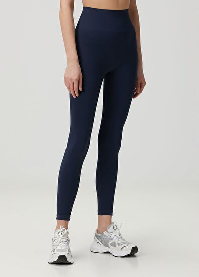 Jerf Holly Navy Blue Honeycomb Patterned Leggings - 3