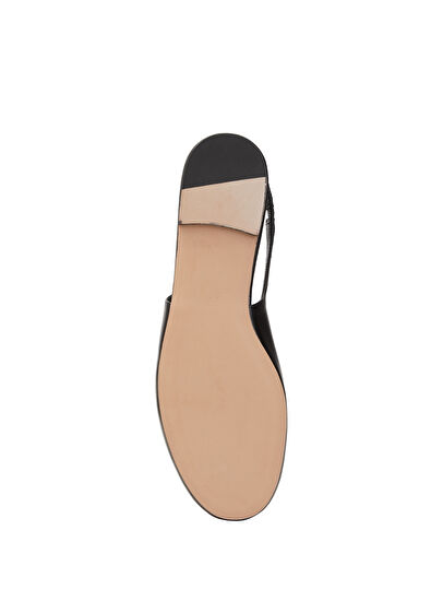 Beymen Club Black Leather Ballet Flats - 5