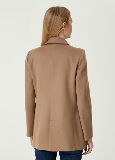 Beymen Club Camel Kruvaze Kaşmir Ceket - 6