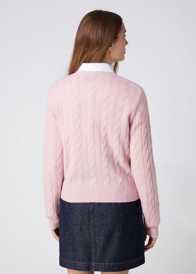 Beymen Club Pink Cable Knit Cardigan - 5