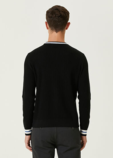 Beymen Club Black Knit Textured Sweater - 5
