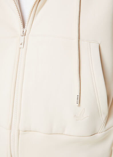 Beymen Club Ecru Zippered Hoodie - 5