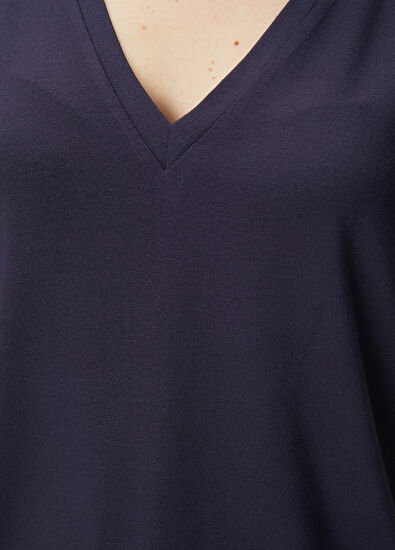 Beymen Club Lacivert Modal T-shirt - 5