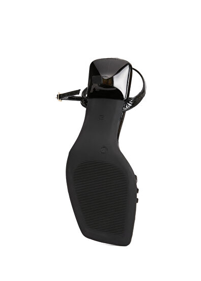 Beymen Club Siyah Kadın Deri Sandalet - 5