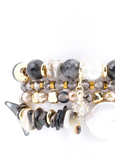 Gwelry Cleopatra Stretchy 42/49 mm Apple Watch Uyumlu Kadın Akıllı Saat Kordon - 5