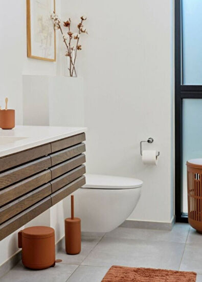 Zone Denmark Ume Terracotta Pedallı Banyo Çöp Kovası 4 Lt - 4