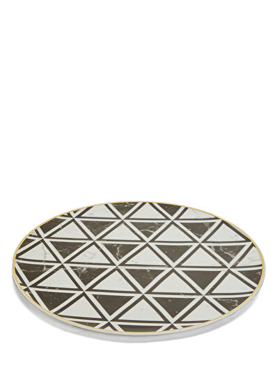 Vista Alegre Atlantis Carrara Black and White Patterned Porcelain Charge - 5