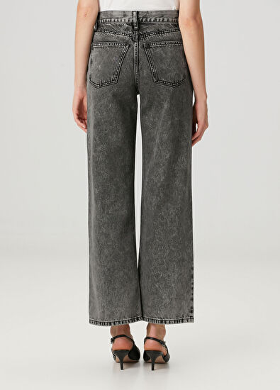 By Malene Birger Vinola Dark Grey Wide Leg Jeans - 4