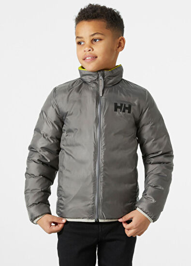Helly Hansen JR Marka Çift Taraflı Giyilebilir Unisex Çocuk Mont - 6