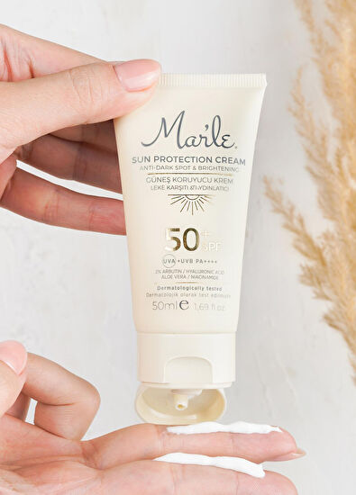 Mar'le SPF PA 50++++ Leke Karşıtı Beyazlatıcı Krem ve Güneş Kremi 2'li Set - 3