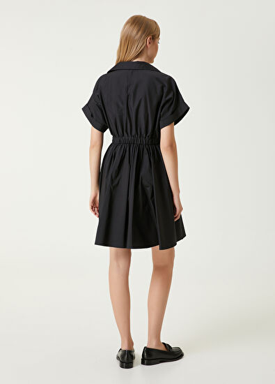 Beymen Club Siyah Mini Gömlek Elbise - 6