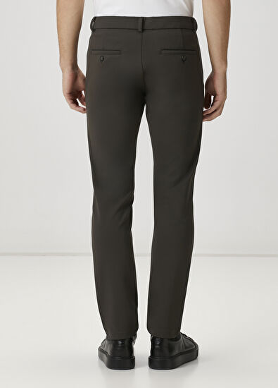 Beymen Club Haki Beli Kordonlu Örme Chino Pantolon - 3
