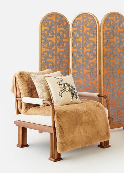 Alpaq Studio Rattan Detaylı Ceviz Lounge Tekli Koltuk - 5